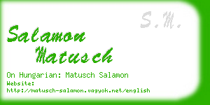 salamon matusch business card